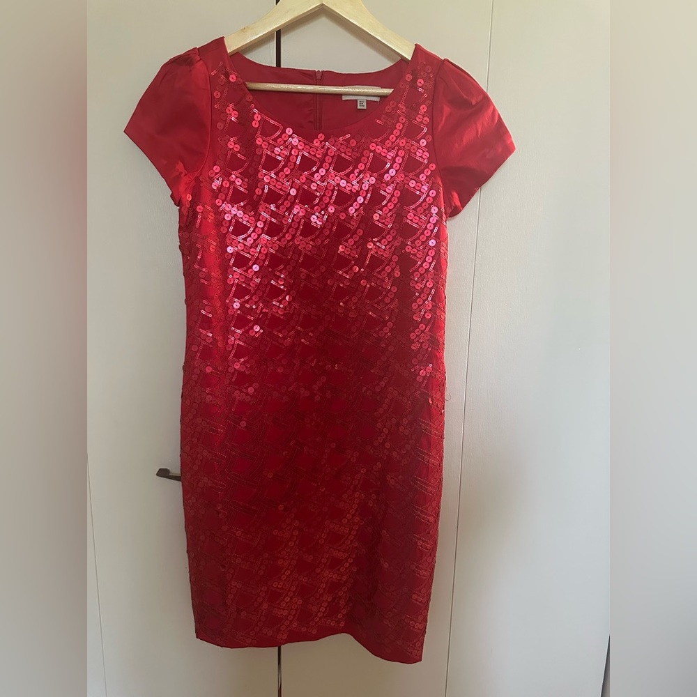 Emporio Armani Red Sequin Dress